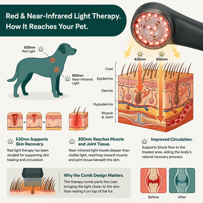 Red Light Therapy Brush