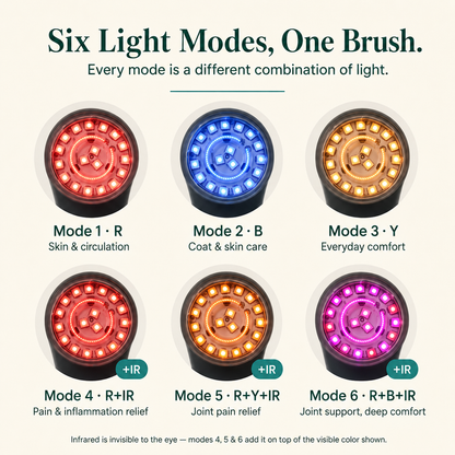 Red Light Therapy Brush